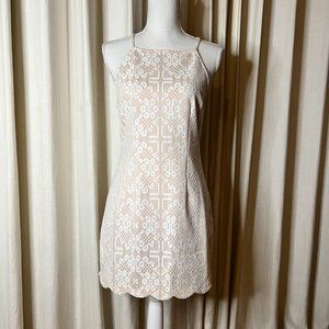 Forever 21 Nude and Ivory Dress, Size L (Juniors 11)